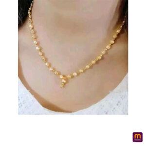Elegant Gold Beaded Chain for Women – Traditional & Stylish Daily Wear Necklace