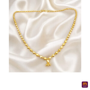 Elegant Gold Beaded Chain for Women – Traditional & Stylish Daily Wear Necklace