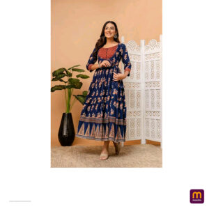 Beautiful Muslin Cotton Kalamkari Printed Frocks